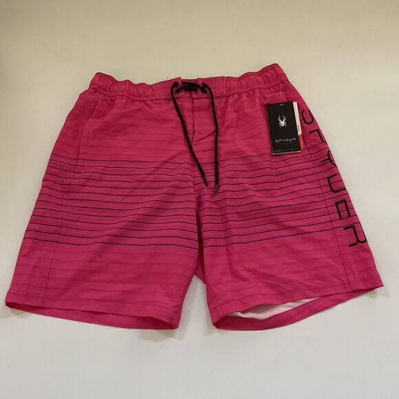 Spyder Swim Trunks Mens Size XXL NEW Neon Pink Shorts NWT - Picture 1 of 7